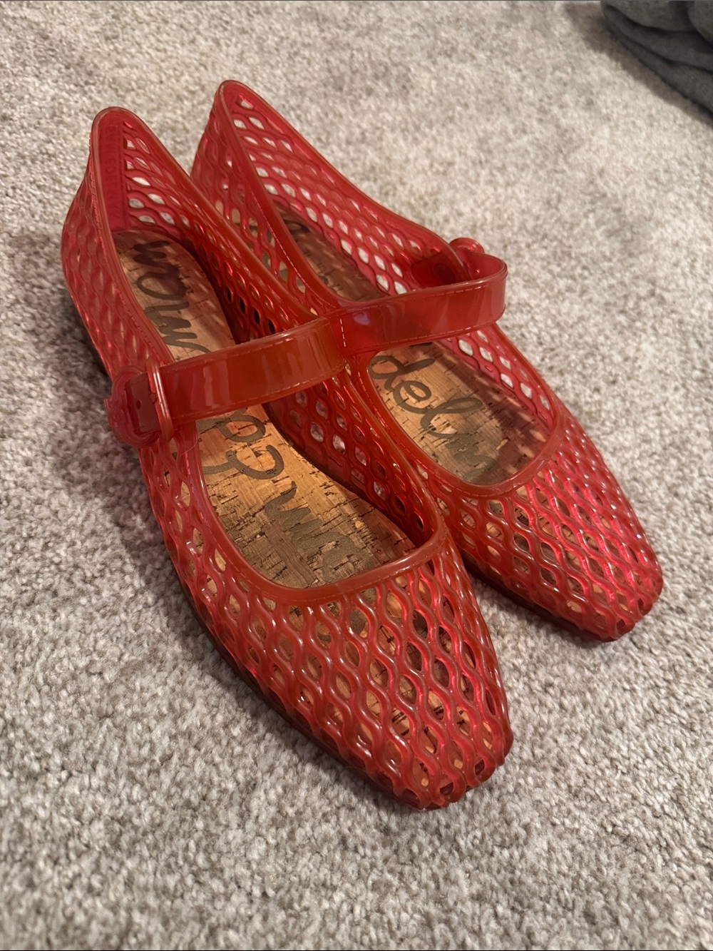 Sam Edelman Jellie Flats - Red size 8